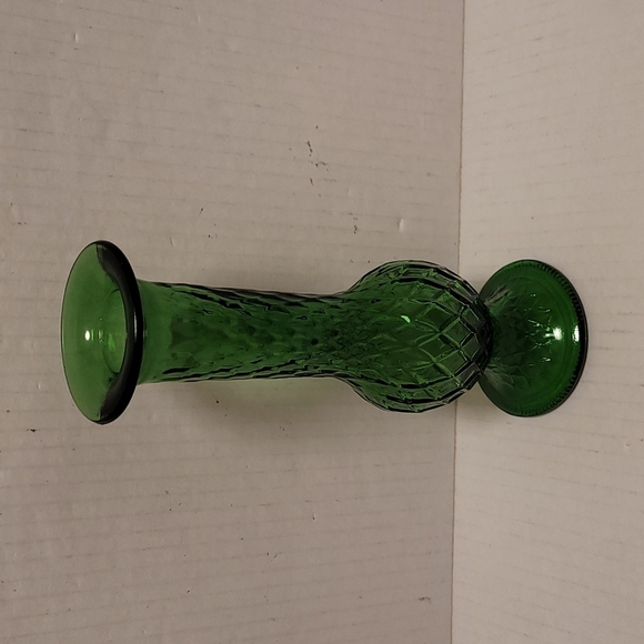 Vintage E.O. Brody Co. Green Glass Bud Vase - Picture 3 of 16